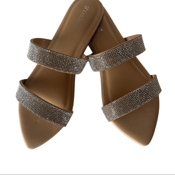 SZ 8.5 BRAND NEW SANDLES WITH CRYSTAL - Picture 3 of 13